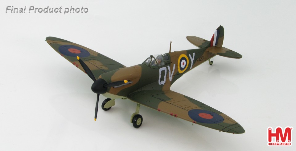 HOBBYMASTER 1/48TH SCALE HA7812 Spitfire Mk.IIa P7423/QV-Y, S/Lt. Blake No. 19 Sqn., October 1940 ONLY £31.99