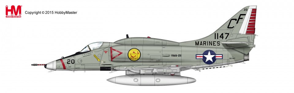 HA1426 Douglas A-4E Skyhawk BuNo 151147/CF 20 VMA-211, Chi Lai, 1968
