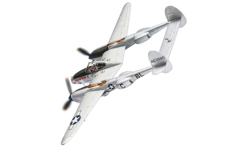 AA36613 Lockheed P-38J Lightning, 44-23590 ‘Scrapiron IV’ Capt. L E Blumer, 393rd FS/367th FG, France 1944