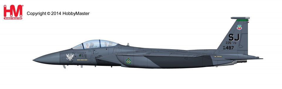 HA4506 Hobbymaster Douglas F-15E Strike Eagle 89-0487, 335th FS, 4th FW, Bagram AB, Afghanistan, Jan 2012