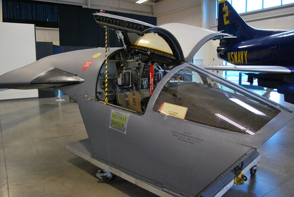 An F-111 escape capsule 