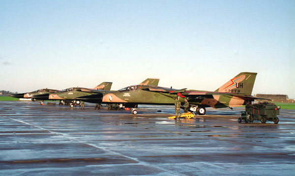 The last three F-111's at Upper Heyford.