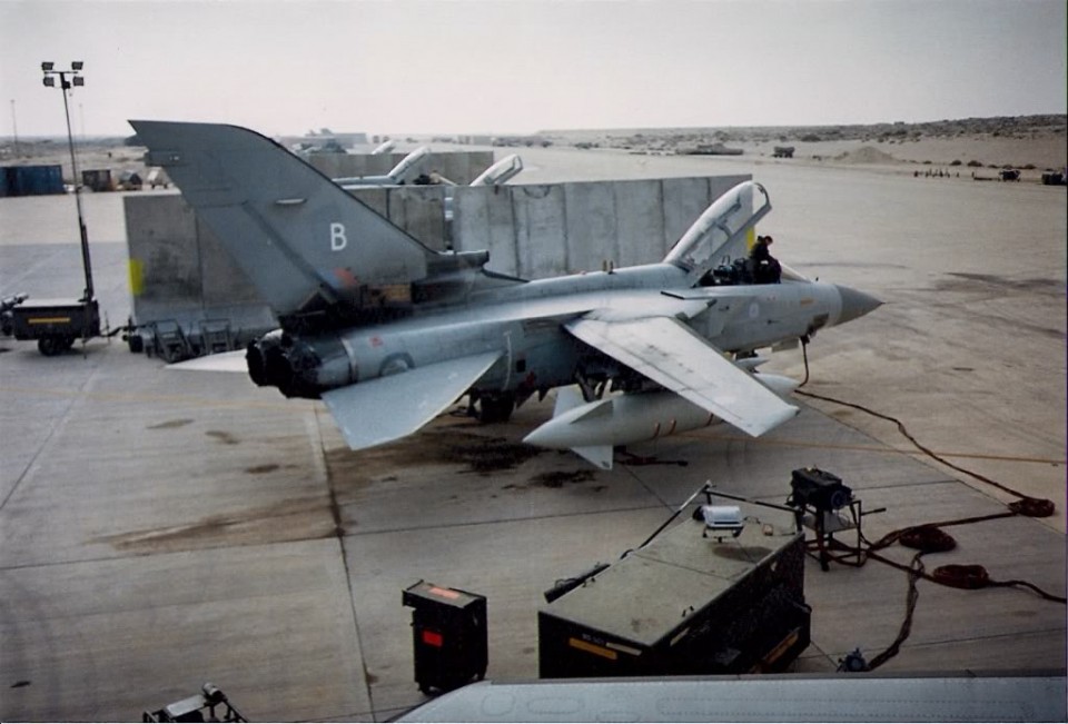 Tornado F3 Operation Granby on the "Egyptian line" late in January 1991