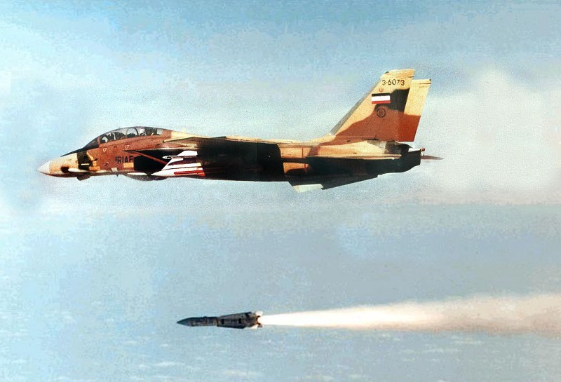 Iranian F-14 firing missile