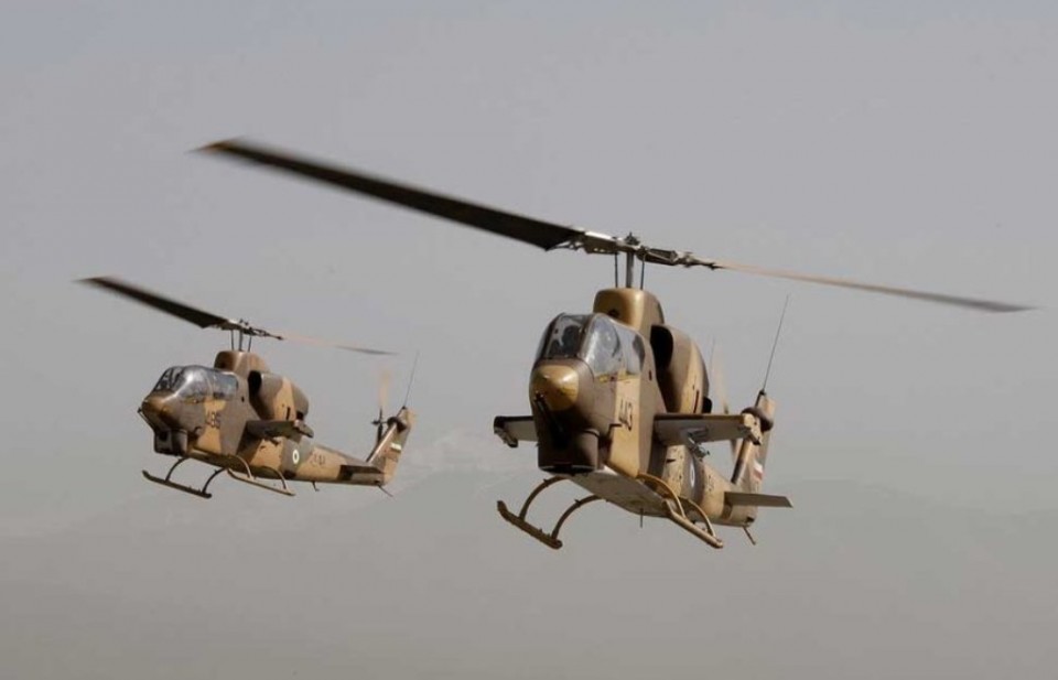 Islamic Republic of Iran Army improved AH-1J Cobras Panha 2091 attack helicopters