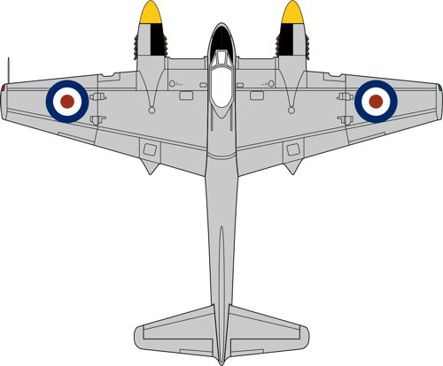 72HOR006 Oxford Diecast DH103 Sea Hornet TT197 728 Squadron Malta 1953