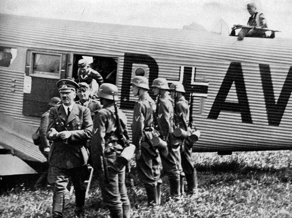 Invasion of Poland Adolf Hitler's personal Junkers Ju-52 transport