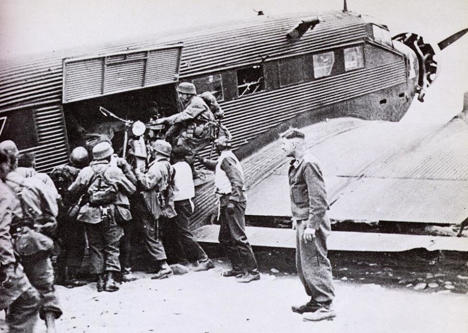 Junkers JU52 Unloading Supplies in Crete 1941