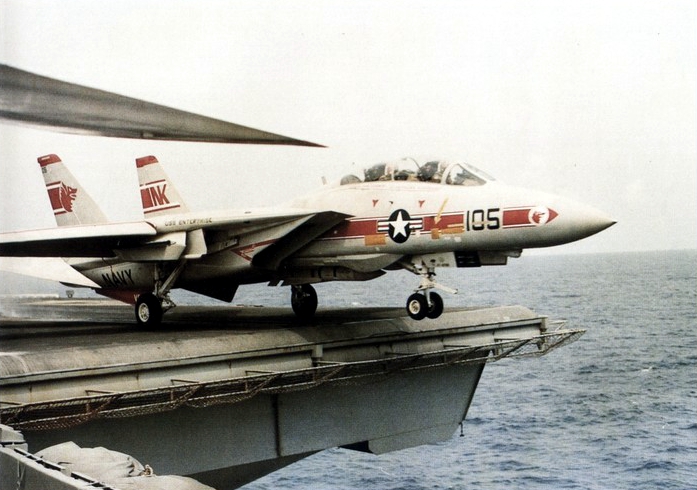 F-14A of VF-1 launched from USS Enterprise (CVN-65) 1978