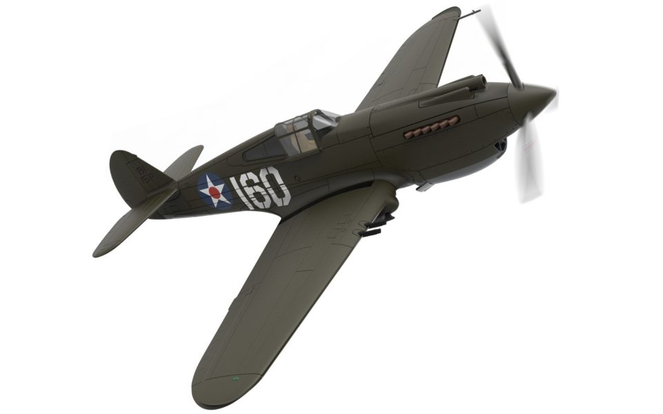 AA28101 Corgi Aviation Archive Curtiss P-40B Warhawk, 160/15P, 2nd Lt. George Welch, 47th PS, 15th PG, USAAF, Wheeler Field, 7th December 1941, Pearl Harbor Defender