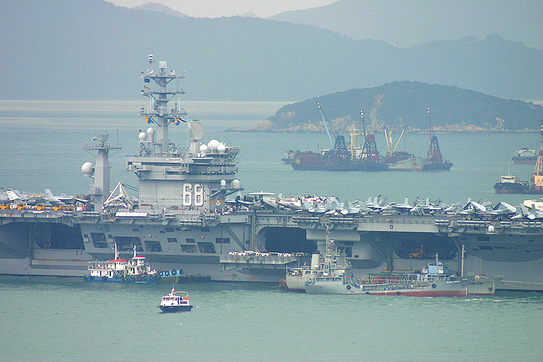 USS Nimitz starts routine visit in HK
