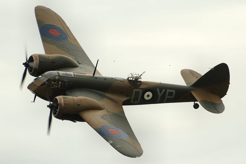 BL3 The only flying Blenheim (Mk.1 L6739) displaying at Duxford in 2015.