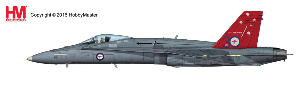 HA3534 Hobbymaster McDonnell Douglas F/A-18A “A21-35” “30 Year Anniversary” of RAAF F-18 Hornet