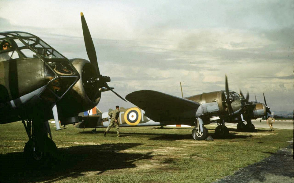 Blenheim Mk1F, Singapore, April 1941.