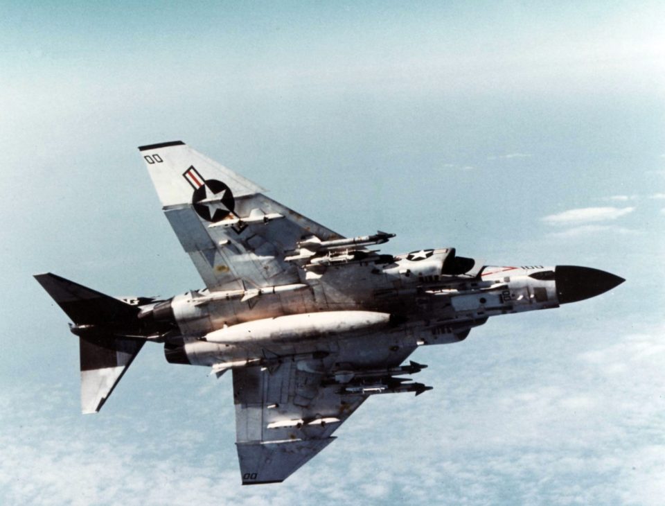 VF-96 F-4J Showtime 100 armed with Sidewinder and Sparrow missiles