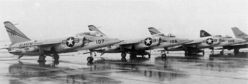  F11F-1 Tigers VA-156 parked circa 1956