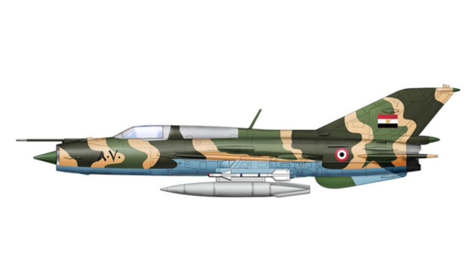 HA0189 Hobbymaster MiG-21PFS “8070” Egyptian Air Force, Yom Kippur War, October 1973