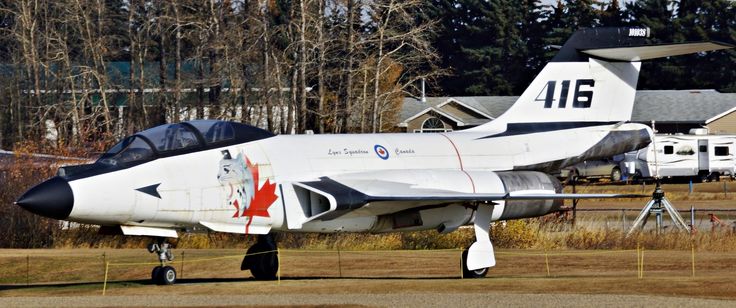 Royal Canadian Air Force McDonnell CF-101 Voodoo, Lynx Squadron 416, on display at Reynolds-Alberta Museum in Wetaskiwin, Alberta