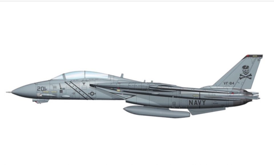 HA5212 Hobbymaster Grumman F-14A Tomcat 1662692 VF84 “Jolly Rogers” Operation Desert Storm Jan1981 to June1991