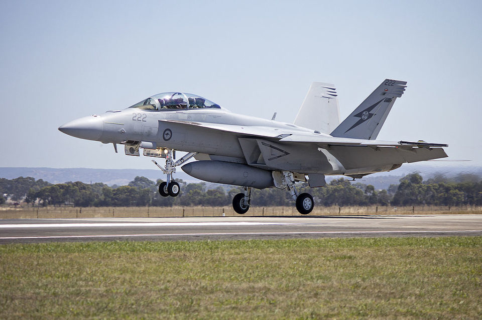 RAAF Super Hornet at the 2013 Avalon Airshow