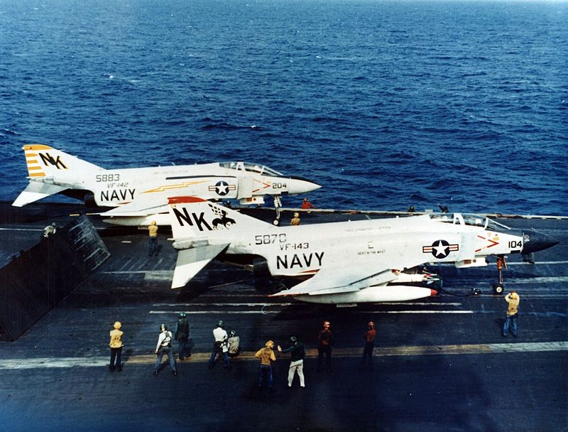 VF-142 and VF-143 F-4Js on USS Constellation, 1969