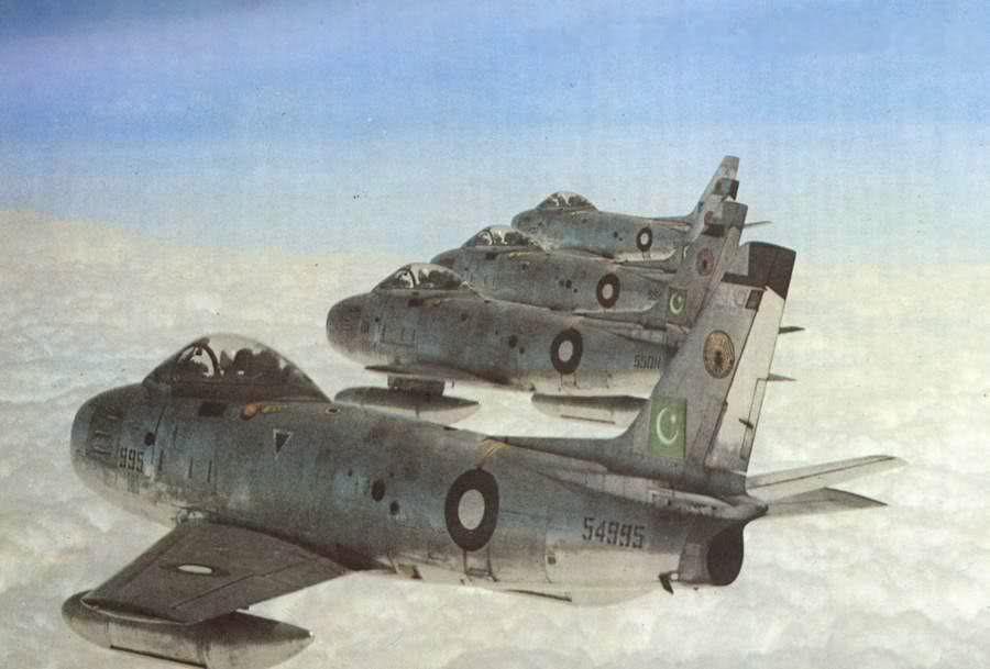 Four IAF Gnats were ordered to scramble at about 2:49 pm on 22 November to take on four Sabres strafing the Indian territory. The Gnats got three Sabres.
