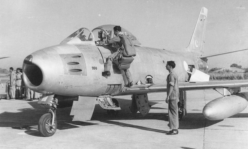 The F-86 Sabre served as the main workhorse for the Pakistan Air Force 