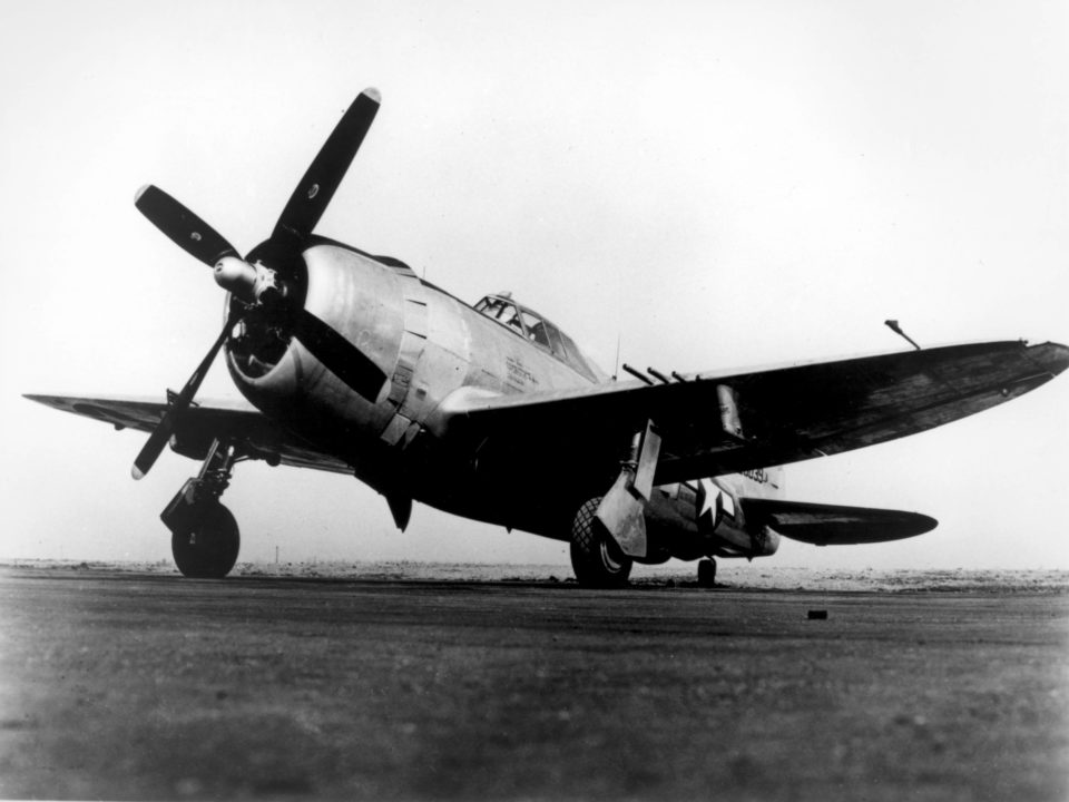 Affectionately nicknamed "Jug," the P-47 was one of the most famous AAF fighter planes of WW II. Although originally conceived as a lightweight interceptor, the P-47 developed as a heavyweight fighter.