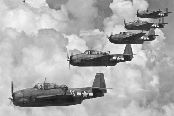  5th December 1945 The disappearance of Flight 19 Five TBM Avenger torpedo bombers disappear during a US Navy authorized overwater navigation training