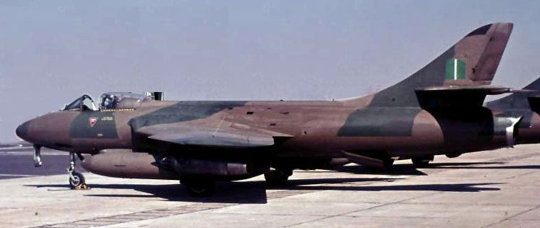 Hawker Hunter FGA9 showing livery used latter half of the 1970's 
