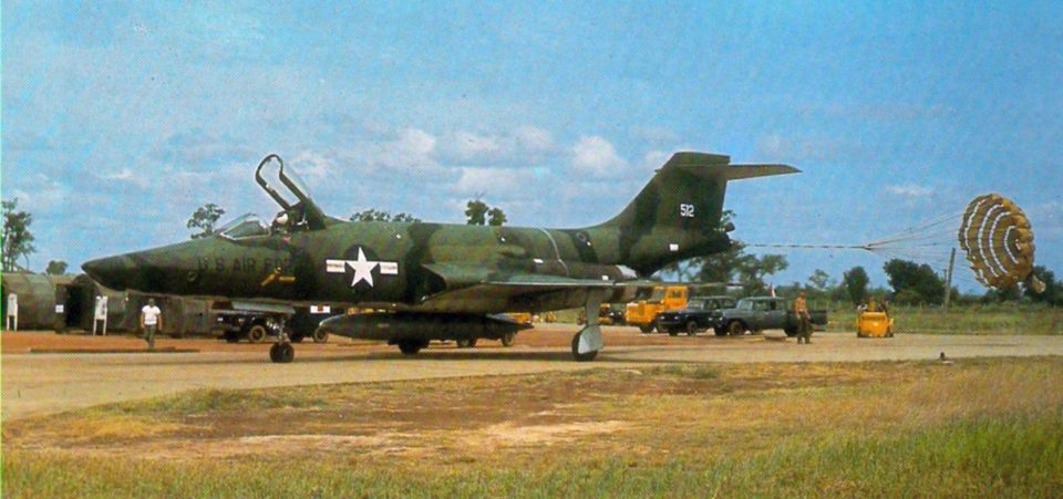 A 33rd Tactical Group RF-101A (s/n 54-1512) after landing at Udorn, Thailand (later transferred to Tan Son Nhut) c1965