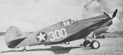 Curtiss P-40B based at Bellows Feild during the attack on Pearl Harbor
