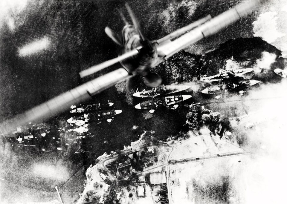 Japanese Zero at Pearl Harbor, December 7th, 1941.