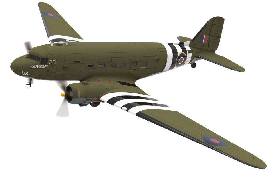 AA38208 Corgi Aviation Archive Douglas C-47 Dakota, ZA947, ‘KWICHERBICHEN’, The Battle of Britain Memorial Flight, RAF Coningsby, 2015