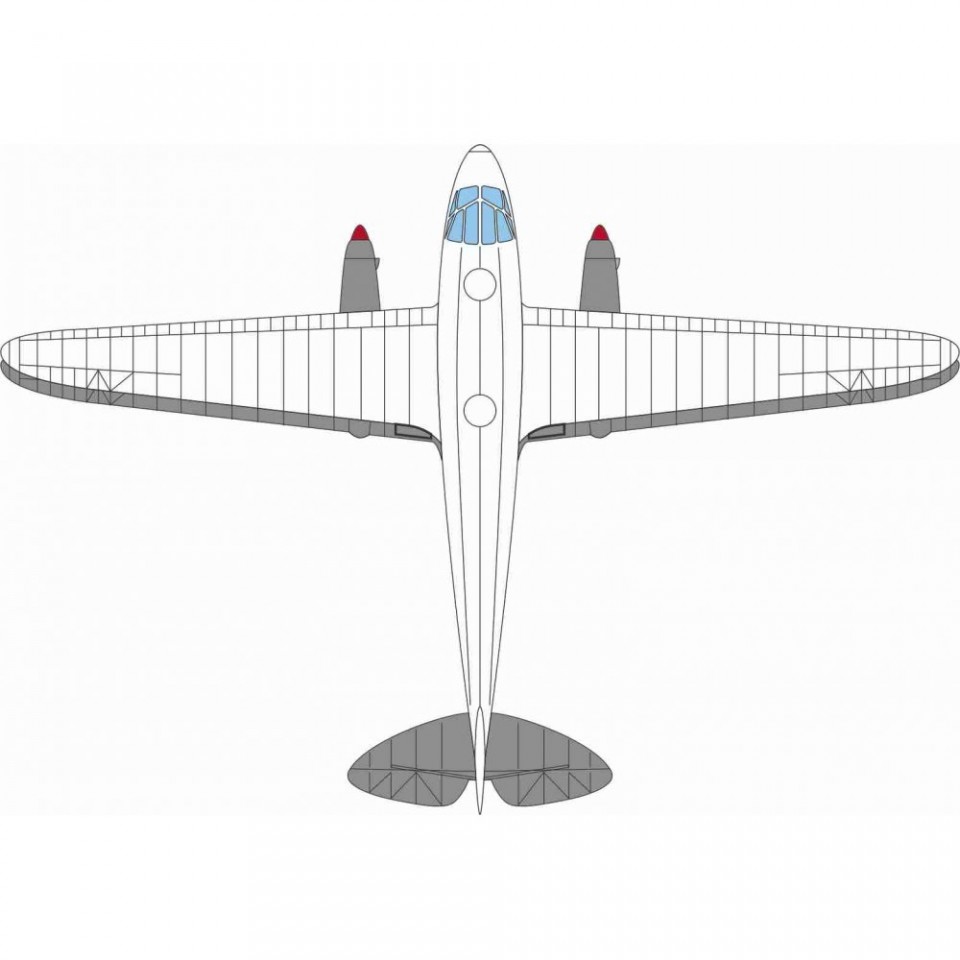 72DR011 DH Dragon Rapide ZK-AHS Mokai NAC £28.99 