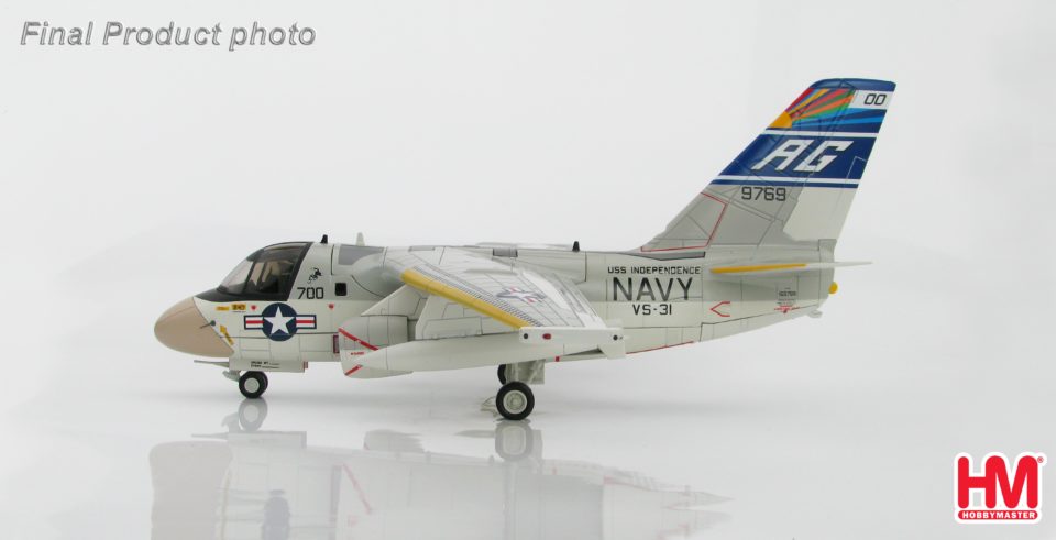 HA4903 Hobbymaster Lockheed S-3A Viking BuNo 159769, VS-31 “Topcats” USS Independence, US Navy