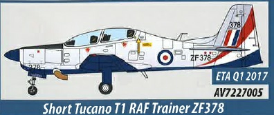 1 FTS Zf378 for sale online Aviation 72 AV7227005 1/72 Short TUCANO T1 RAF Display Team No 