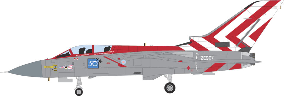 AV7251001 Aviation 72 Panavia Tornado F3 ZE907 65 Sqn RAF Coningsby 1990 Display Aircraft