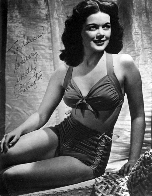Dorothy Partington -the model and inspiration for the original cartoon character "Miss Lace" on which the original artwork was based.