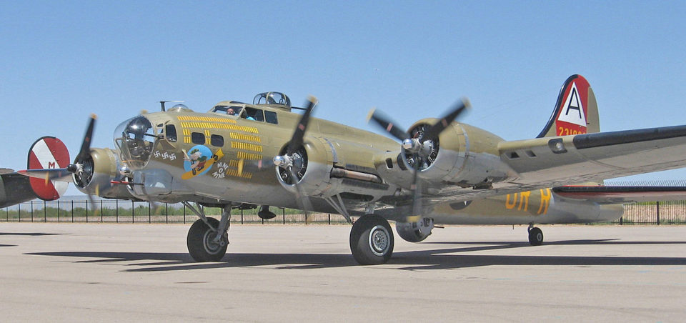 The Collings Foundation Nine-O-Nine arriving at Marana Regional Airport. 23 April 2010