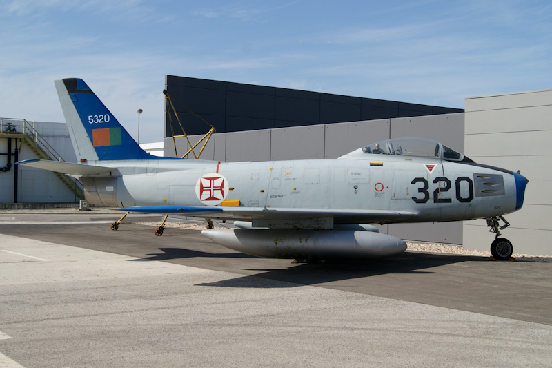 5320 North American F-86F-35-NA Sabre c/n 191-964 - Portuguese Air Force Esq 51 - Sintra Air Base in Portugal - 12 September 2010