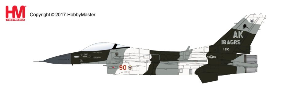 HA3844 Hobbymaster Lockheed F-16C Block 30 Fighting Falcon 86-0290, 18th Aggressor Squadron Commander, 2008