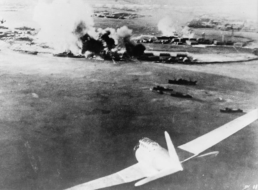 The destruction of Pearl Harbor, December 7th 1941