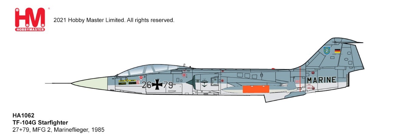 TF-104G Starfighter 27+79, MFG 2, Marineflieger, 1985 (1:72)