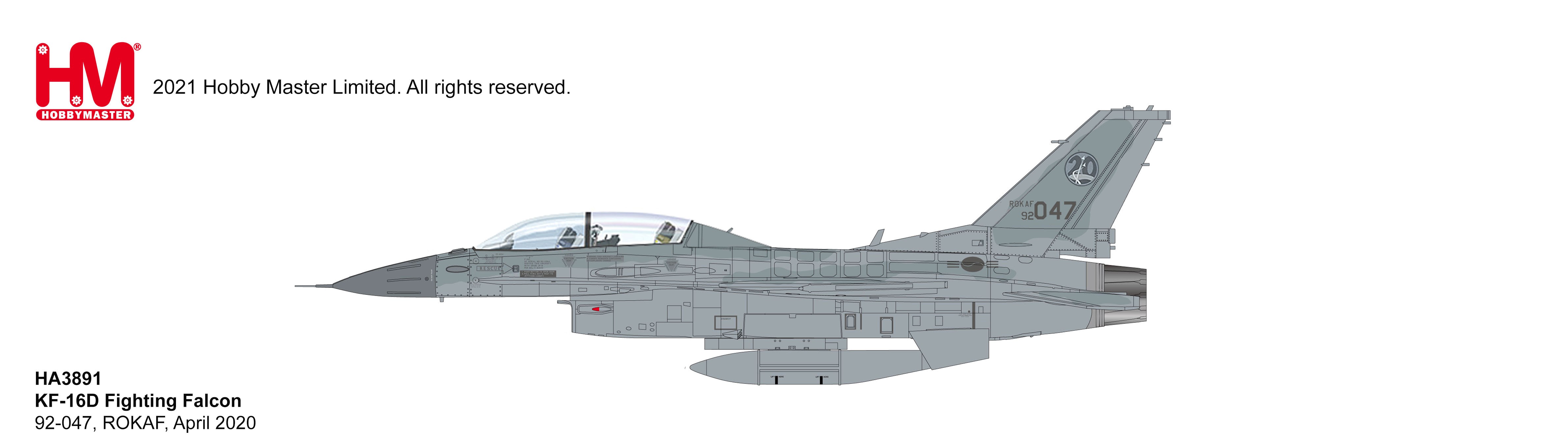 KF-16D Fighting Falcon 20th Fighter Wing, ROKAF, April 2020 (1:72)