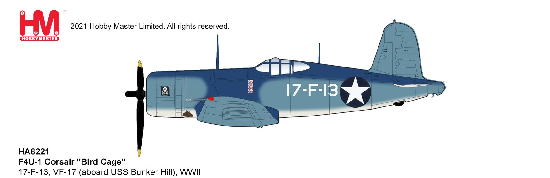 F4U-1 Corsair VF-17, USS Bunker Hill (1:48)