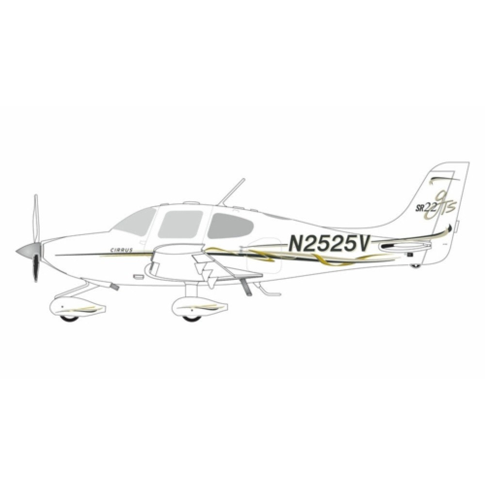 GGCIR013 Gemini Jets Cirrus SR22 N2525V (Sportys/Wright Bros Edition)